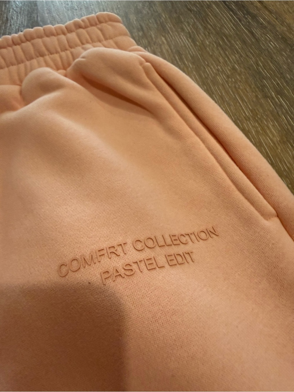 Comfrt Collection 'Pastel Edit' Peach unisex sweatpants